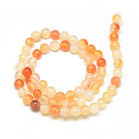 Karneol Orange Kamień Jubilerski gładki kula 4mm 