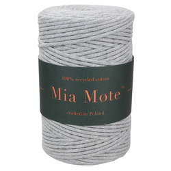 Mia Mote™ Classic Line Sznurek bawełniany skręcany do makramy 3mm basalt grit