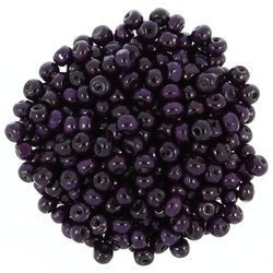 Koraliki Drewniane Naturalne Malowane Kula violet 6mm