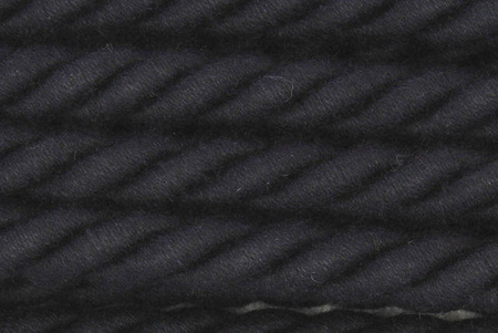 Lina Bawełniana Sznur Skręcany 3PLY 100% Bawełniany czarny 10mm