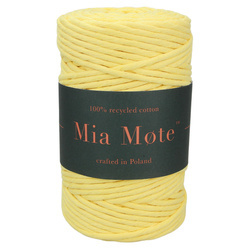 Mia Mote™ Classic Line Sznurek bawełniany skręcany do makramy 2mm yellow calcite