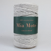 Mia Mote™ Classic Line Sznurek bawełniany skręcany do makramy 3mm Flaxy river stone