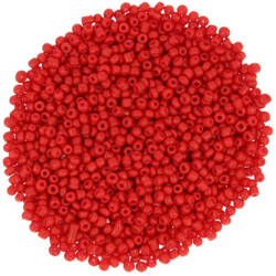 Koraliki paciorki szklane drobne seed beads do beadingu sutaszu 2mm czerwień