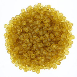 Koraliki paciorki szklane drobne seed beads do beadingu sutaszu 3,6mm miodowy