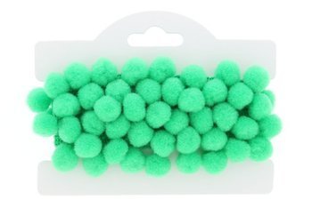 Taśma dekoracyjna z pomponami 20mm Pompon zielony jasny 10mm