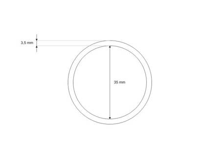 Kółko metalowe otwierane do torebki 40mm