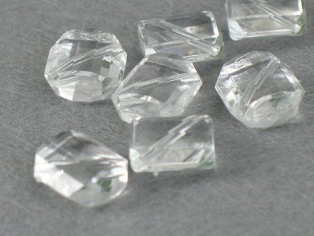 Kryształki Szlifowane Akrylowe Romb Kwadrat Crystal 12x12mm