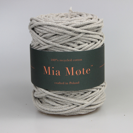 Mia Mote™ Basic Line sznurek bawełniany 5mm flaxy river stone