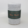 Mia Mote™ Classic Line Sznurek bawełniany skręcany do makramy 3mm basalt grit