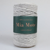 Mia Mote™ Classic Line Sznurek bawełniany skręcany do makramy 3mm flaxy river stone