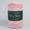 Mia Mote™ Classic Line Sznurek bawełniany skręcany do makramy 3mm pink pearl